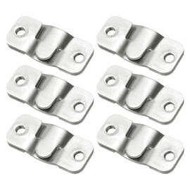sourcing map 12 Pcs Flush Mount Bracket, 43 x 19mm Interlocking Photo Frame Hook Picture Hangers for Hanging Headboards Display Wall Mount Hardware, Silver