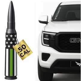 EcoAuto Car Antenna Topper Fits All Chevy & GMC Truck Model Years - Radio Antenna Topper for Truck Made with Military Grade Aluminum - Anti Chip & Anti Theft Design (Freedom)