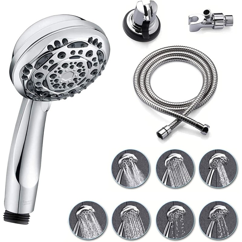 Amazing Force Handheld Shower Head With Hose 1.75 GPM 7