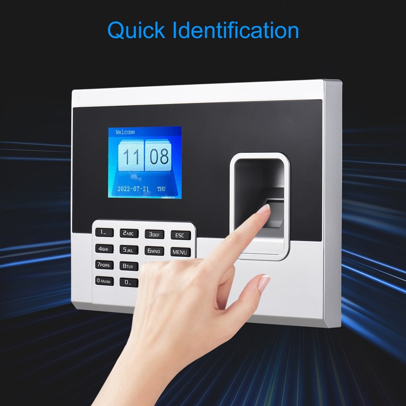 Attendance Machine 2.8in TFT Screen Quick Identification Large Capacity Time