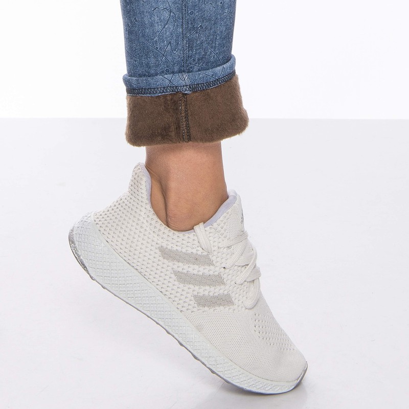 Kendindza Ladies’ Thermal Leggings, Jeans-Look Lined with Inner Fleece, Basic