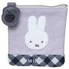 Marimo Craft DBM-3121 Miffy Diagonal Check Series Mini Flat Pouch/Character
