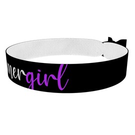 Bimmergirl lila/schwarz Stoffarmband - Langlebiges Satinarmband - Wasserfestes Carwear Accessoire - Stylisches Armband für Auto-Liebhaber - Perfektes Geschenkarmband für Damen und Herren