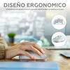 TERPORT F20 Mouse Inalámbrico, Mouse Ergonómico de 2.4G con 5