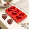 Thunder Group 耐熱シリコンベーキング型 ハート 6ッ取 4.4oz 132ml PLBM002S