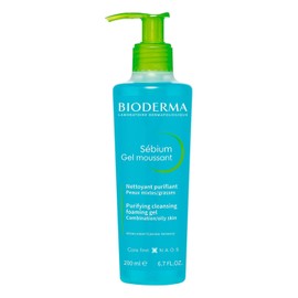 BIODERMA, Sébium Gel Moussant Pump, Limpiador Facial Menos Imperfecciones, Skincare Piel Grasa, 200ML