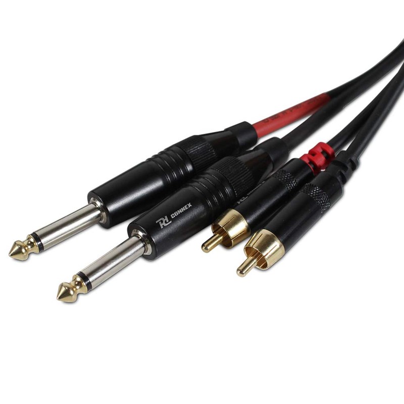 Power Dynamics PD Connex 2x RCA Phono To 2x 6.35mm