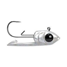 BUCKEYE LURES Scope Head with Double-Keeper Design for Soft Plastic Swimbaits, Durable Terminal Fishing Tackle for Bass Fishing, 3 Pack, 1/2 oz, Pearl