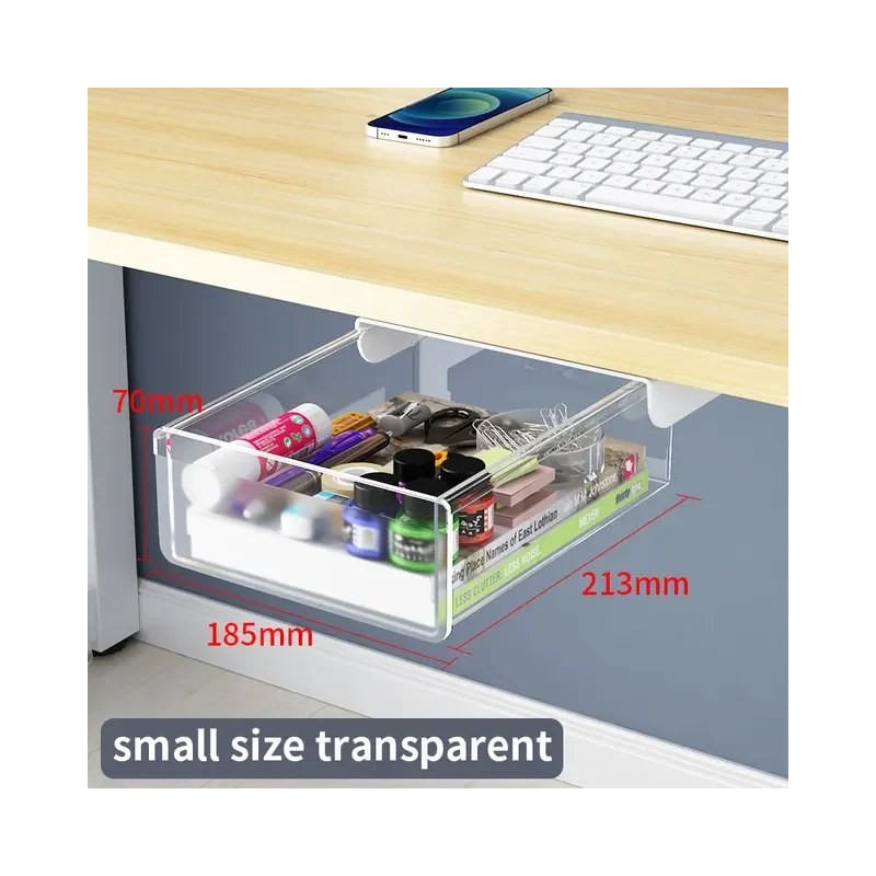 Closiq Desk Drawer Organizer – Self Adhesive Hidden Compartments for