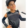 COOLOMG Youth Baseball Padded Shirt Kids Chest Protector Rib Heart