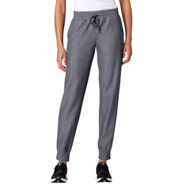 Jaanuu Neo Women's 7-Pocket Classic Mid-Rise Scrub Jogger - Heather Gray L