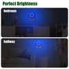 Fusunloh Blue Night Lights Plug in to Wall,4 Packs Dimmable