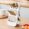 Hosoncovy Countertop Cutlery Drying Holder 3 Tier Cutlery Drainer Tableware