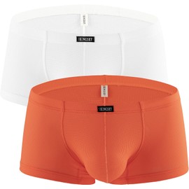 IKINGSKY - Calzoncillos tipo calzones transpirables para hombre, sexy, de talle bajo, para hombre, Paquete de 2, Medium