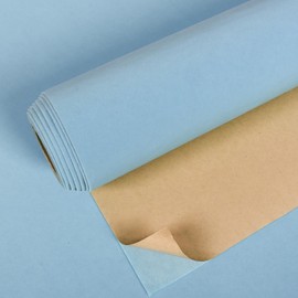 VEELIKE Self Adhesive Velvet Flocking Liner Light Blue Felt Drawer Liner for Dresser Jewelry Box Art & Crafts DIY Projects 15.7''x118'' Sticky Velvet Fabric Roll for Drawers Shelf Liners Cabinets