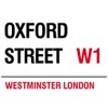 Oxford Street WE1 London Street Sign - Steel, 20 x