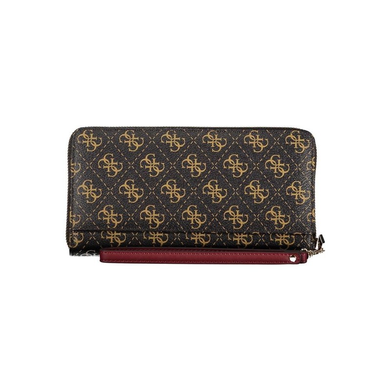 Guess Laurel SLG Cheque Organiser, Brown logo, Standard size, Classic