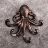 BSTKEY Cast Iron Octopus 5 Tentacles Decorative Wall Hook -