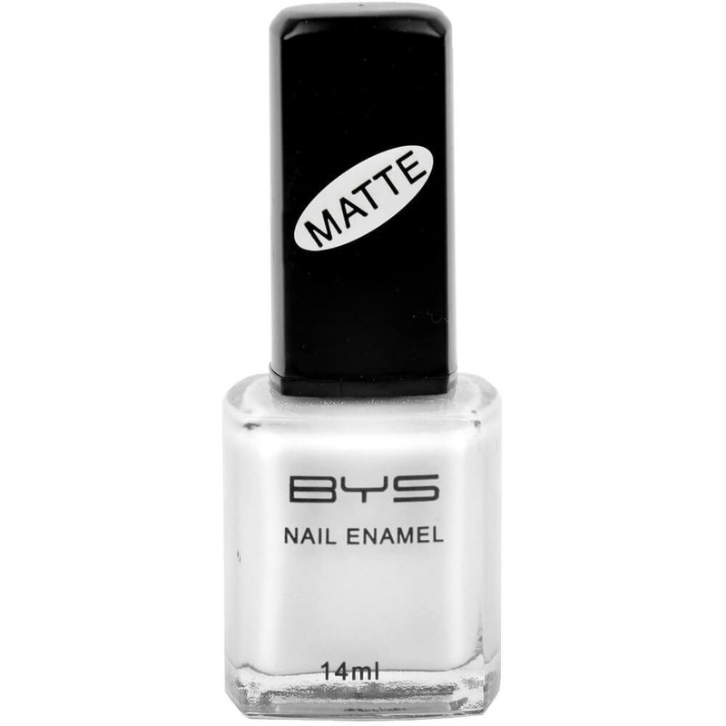 BYS - Matte Nail Varnish, Blanc Satin
