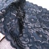 LaceRealm 7 Inch Wide Floral Stretchy Lace Elastic Trim Fabric