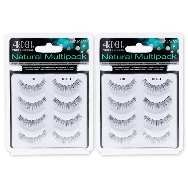 Ardell Natural Multipack 110 Black, 4 Pairs x 2 Packs