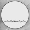 ZLKAPT Hello Beautiful Inspirational Quotes Mirror Decal 18"x2.3" Vinyl Decal…