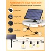 Larkvue 25FT Solar String Lights Outdoor with Remote, Waterproof Dimmable