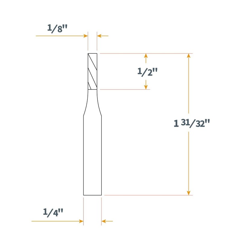 POWERTEC 72028 Router Bits Solid Brass Inlay Kit | for