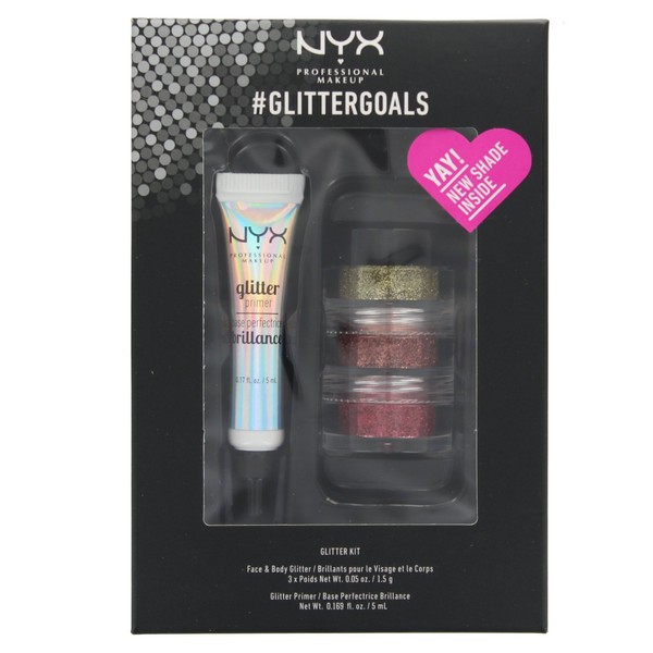NYX Professional Makeup Glitter Kit 3 Face & Body Glitters