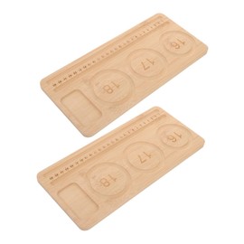 LALAFINA 2pcs Jewelry Making Tray for DIY Crafts Beading Mat for Bracelet and Necklace Design Portable Organizer for All Skill Levels for Home and Professional Use