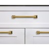 khtumeware 2 Pack Brushed Brass Cabinet Pulls, 3-3/4 Inch(96mm) Hole
