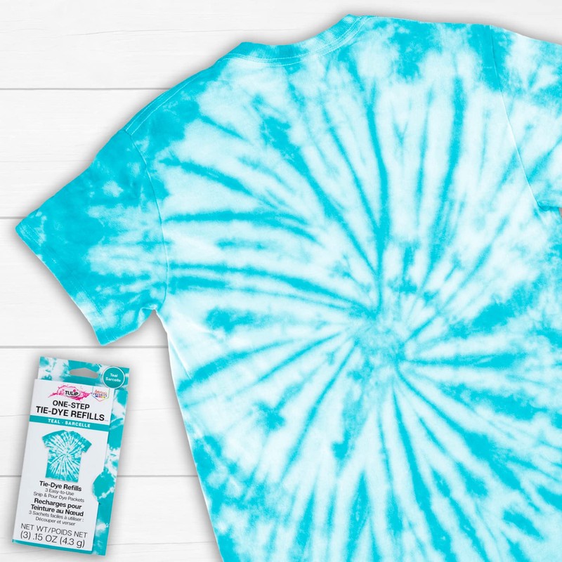 Tulip One-Step Tie-Dye Kit , 3 Fabric Dye Refill Packs,