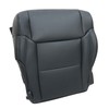 SecosAutoparts Passenger Bottom Replacement Black Leather Seat Cover Compatible with