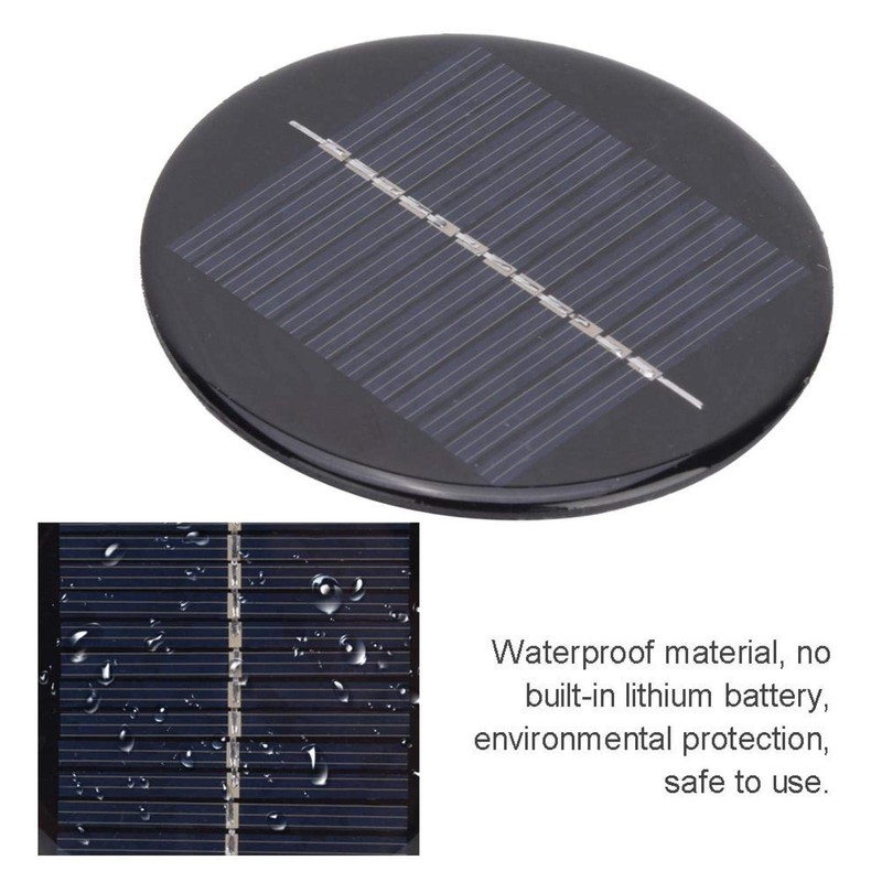 Solar Replacement Top, Round Solar Panel, 4 Pieces 6 V