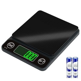 Kitchen Scale Digital Food Scale,Food Scale 500g/0.01 Digital Scale Food Kitchen,7 Units gram Scale for Baking LCD Display Mini Food Scale (Black(500g/0.01))
