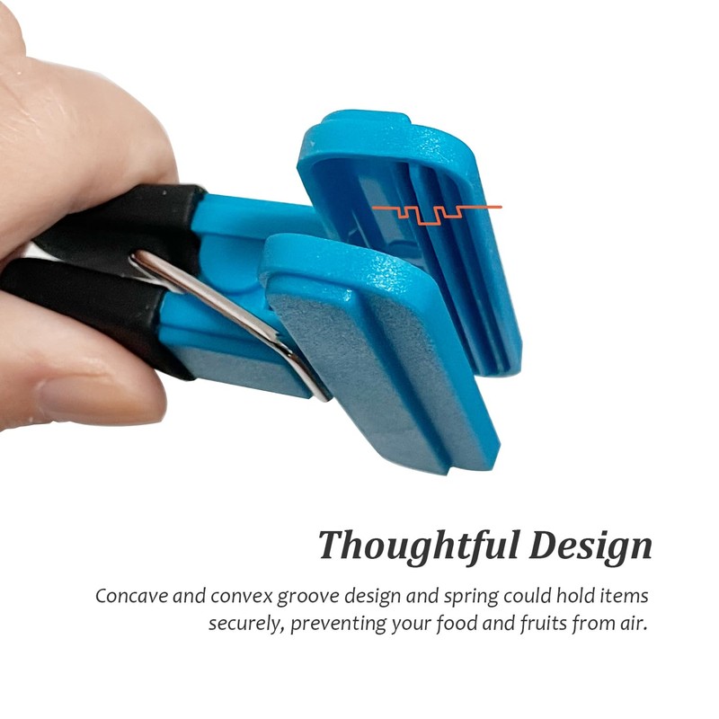 YUREMEEY Sealing Clips, 9 Pieces Colour Bag Clips, Plastic Sealing