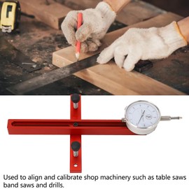 Table Saw Gauge, 0.001 Inches High Accuracy Adjustable Length Digital Table Saw Gauge Aluminum Alloy Sturdy Wear Resistant Digital Dial Indicator Table Saw Gauge for Table Saws