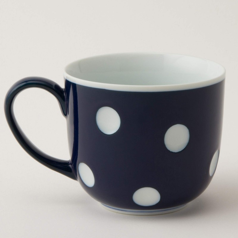 Saikai Pottery Hasami Ware 40509 Essence Negative Poji Polka Dot