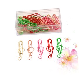 Operitacx 25St Büroklammern sortiert Papierklammern aus Metall große Büroklammern Mini Bürodekoration Weihnachtsdekorationen Notizklammern Markierungsclips Lesezeichen schmücken Bindemittel