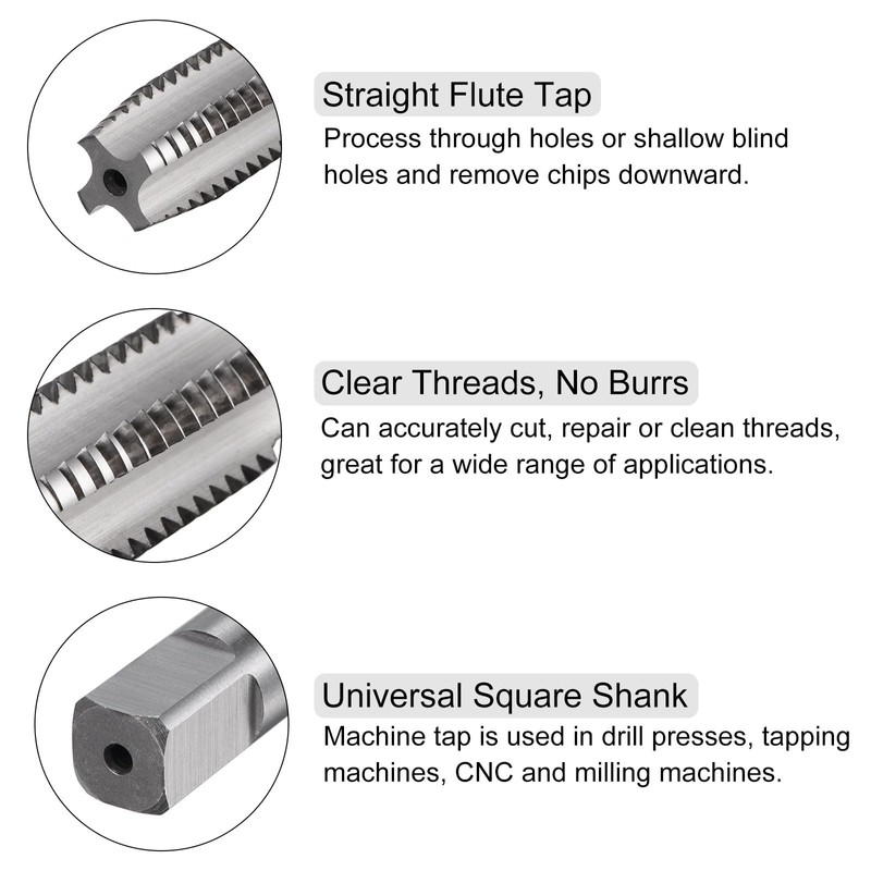 sourcing map 2pcs Tap and Die Set, 5/8-11 UNC Thread