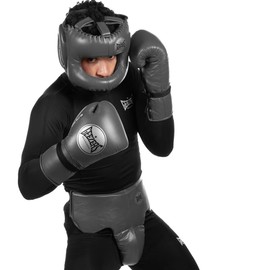 Geezers Elite Pro Bar Faced Headguard (Dark Grey)