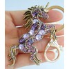 Sindary Austrian Crystal Unique 3.35" Unicorn Horse Keychain Pendant K6172