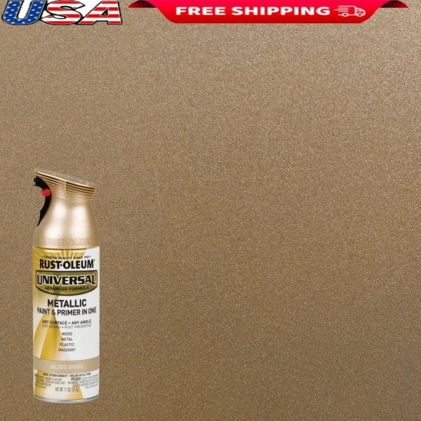 Unbranded All Surface Metallic Spray Paint Oil Based Low Odor