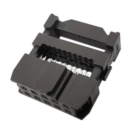 MakerMind JTAG AVR IDC Female 10-Pin 2 x 5P 2.54 mm Ribbon Cable Connection Pack of 10