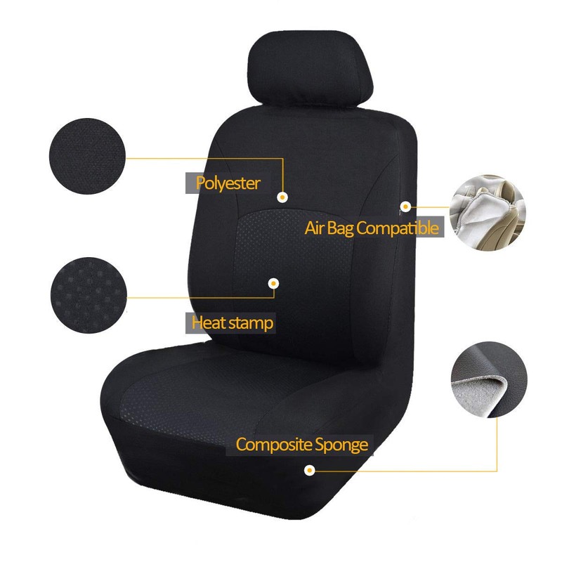 Flying Banner Car Seat Covers Set Front Seats and Rear