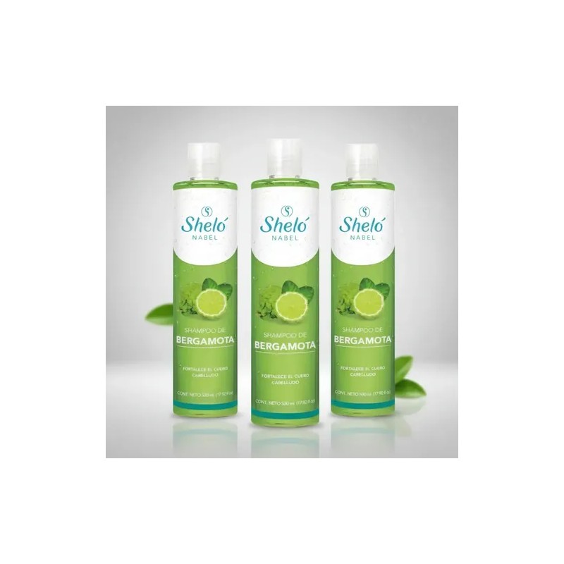 Shampoo Bergamota Original Caida Cabello 530 Ml Shelo Nabel.