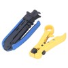 Coax Crimper Tool Kit for Cable Compression with Stripping Tool