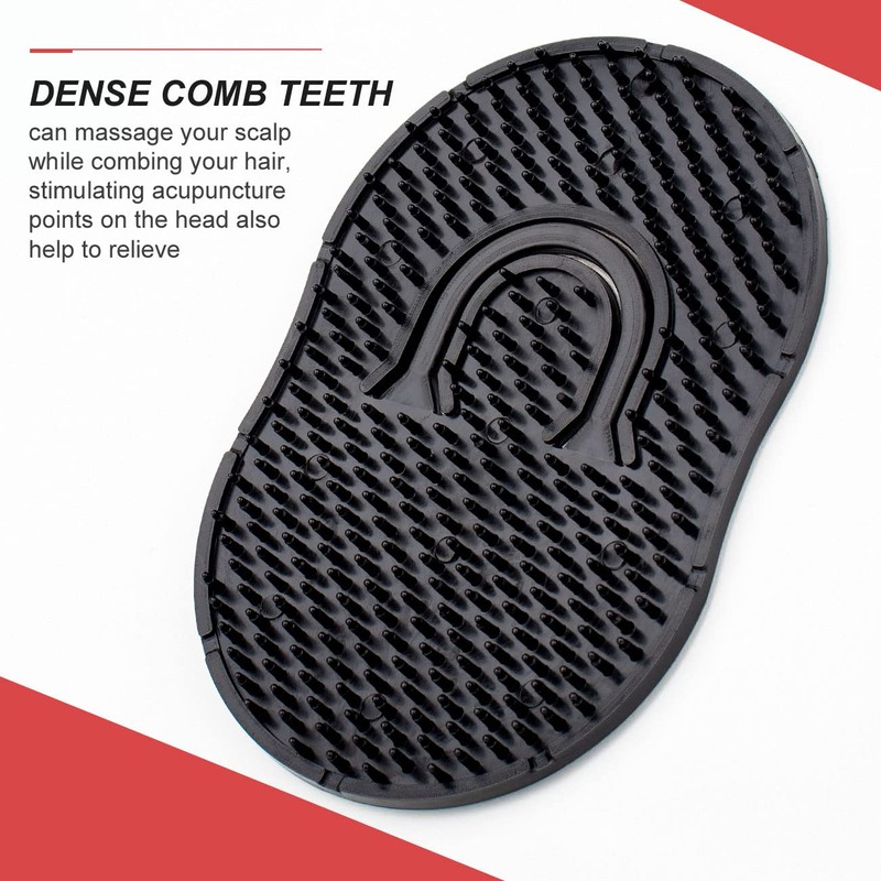 Portable Grooming Set: Plastic Massage Combs, Beard Brush, Scalp Shampoo