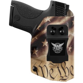 We The People Holsters - Constitution - Right Hand - IWB Holster Compatible with Smith & Wesson M&P Bodyguard 380 Crimson Trace Laser