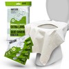 XL Disposable Toilet Seat Covers by Mighty Clean｜100% Waterproof ｜Individually